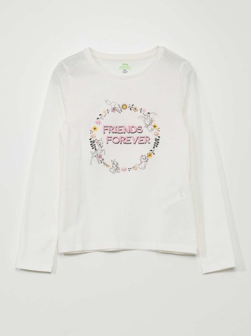 T-shirt manches longues 'Disney Classics' Beige - Kiabi