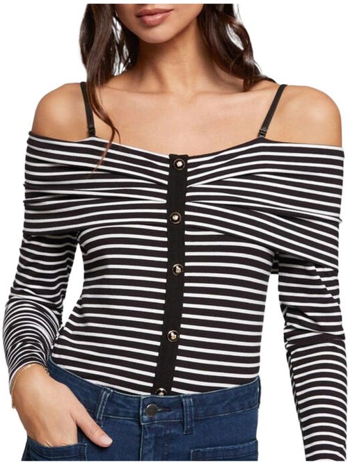 T-Shirt Manches Longues ehe Femme Morgan TROPEZ - Kiabi