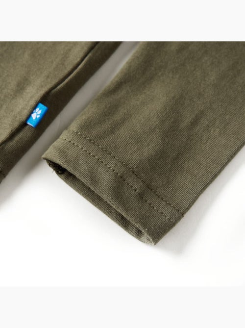 T-shirt manches longues en coton avec imprimé vélo - vidaxl - Kiabi