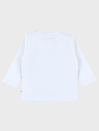 T-shirt manches longues en coton avec imprimé zèbre Noukie's