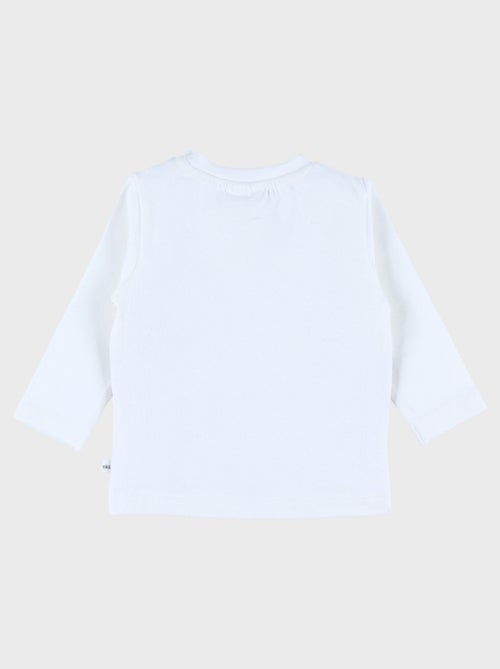 T-shirt manches longues en coton avec imprimé zèbre Noukie's - Kiabi