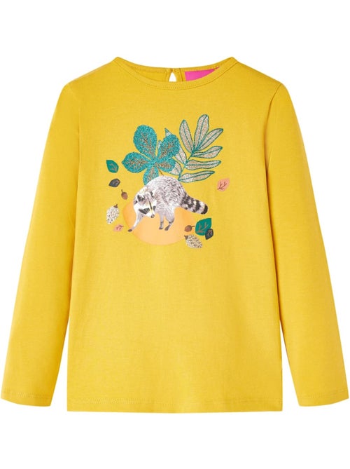 T-shirt manches longues en coton élasthanne imprimé animaux et feuilles - vidaxl - Kiabi T-shirt manches longues en coton élasthanne imprimé animaux et feuilles - vidaxl - Kiabi
