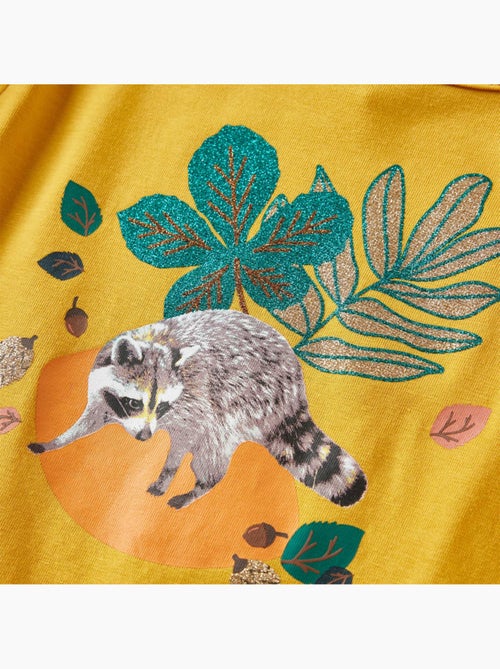 T-shirt manches longues en coton élasthanne imprimé animaux et feuilles - vidaxl - Kiabi T-shirt manches longues en coton élasthanne imprimé animaux et feuilles - vidaxl - Kiabi