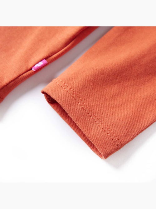 T-shirt manches longues en coton extensible chat - vidaxl - Kiabi