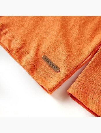 T-shirt manches longues en coton foncé imprimé voiture de course - vidaxl