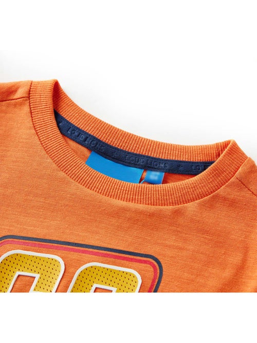 T-shirt manches longues en coton foncé imprimé voiture de course - vidaxl - Kiabi T-shirt manches longues en coton foncé imprimé voiture de course - vidaxl - Kiabi