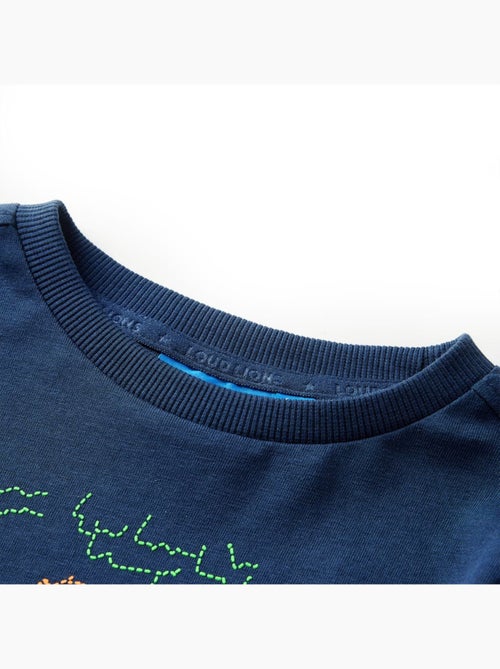 T-shirt manches longues en coton imprimé jeep - vidaxl - Kiabi T-shirt manches longues en coton imprimé jeep - vidaxl - Kiabi