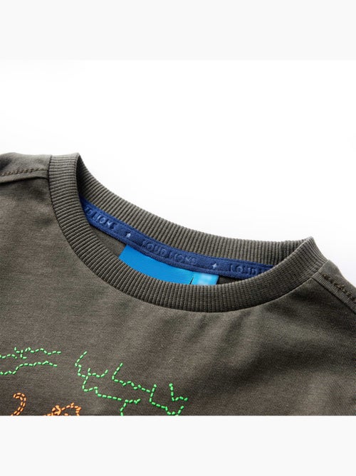 T-shirt manches longues en coton imprimé jeep - vidaxl - Kiabi