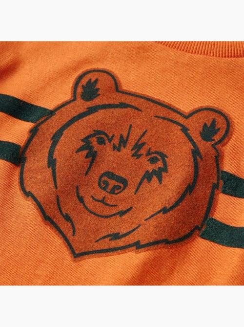 T-shirt manches longues en coton imprimé ours - vidaxl - Kiabi T-shirt manches longues en coton imprimé ours - vidaxl - Kiabi