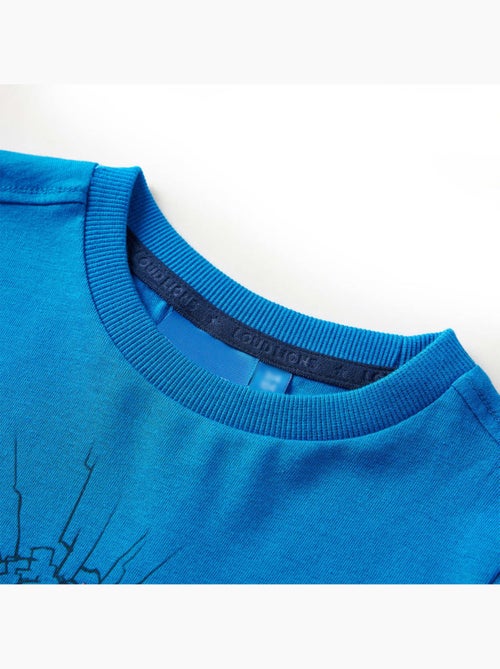 T-shirt manches longues en coton imprimé tigre - vidaxl - Kiabi