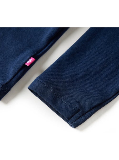 T-shirt manches longues en coton stretch avec cerf - vidaxl - Kiabi