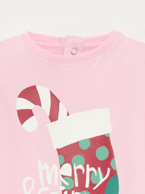 T-shirt manches longues en jersey coton - Kiabi