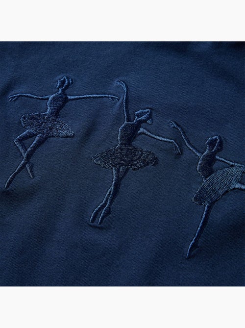 T-shirt manches longues enfant coton imprimé ballerines - vidaxl - Kiabi