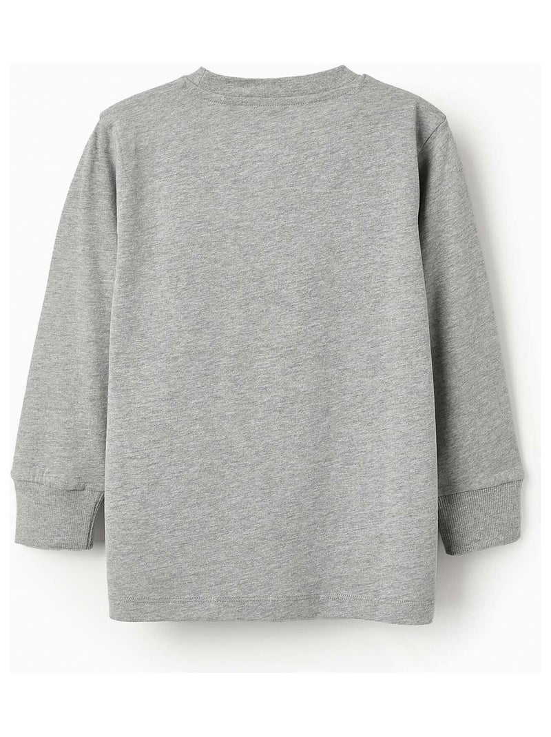 T-shirt manches longues et imprimé WARNER BATMAN Gris foncé - Kiabi