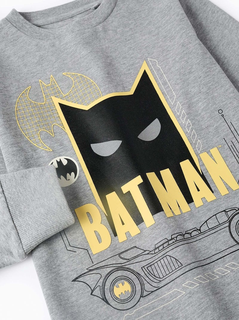 T-shirt manches longues et imprimé WARNER BATMAN Gris foncé - Kiabi