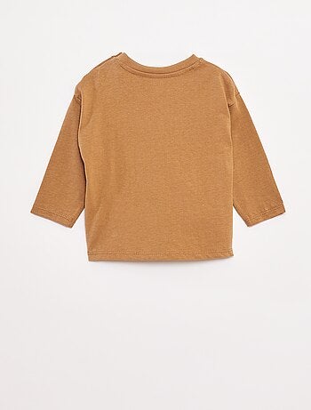 T-shirt manches longues et poche poitrine