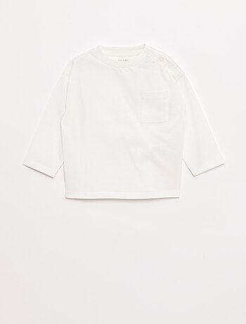 T-shirt manches longues et poche poitrine