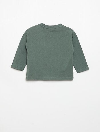T-shirt manches longues et poche poitrine