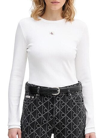 T-Shirt Manches Longues Femme Calvin Klein Jeans