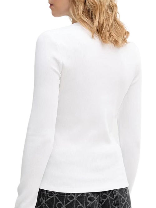 T-Shirt Manches Longues Femme Calvin Klein Jeans - Kiabi