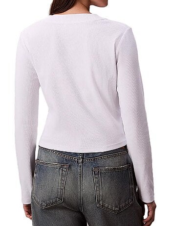T-Shirt Manches Longues Femme Calvin Klein Jeans