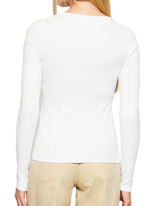 T-Shirt Manches Longues Femme Calvin Klein Jeans - Kiabi