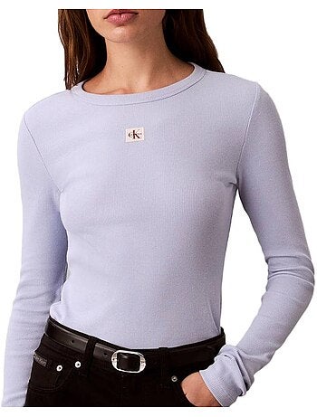 T-Shirt Manches Longues Femme Calvin Klein Jeans