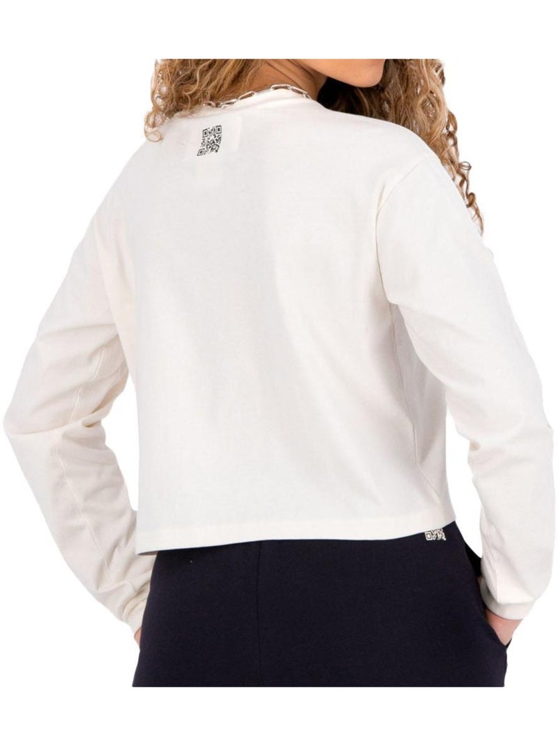 T-shirt Manches longues Femme Champion Ecru - Kiabi