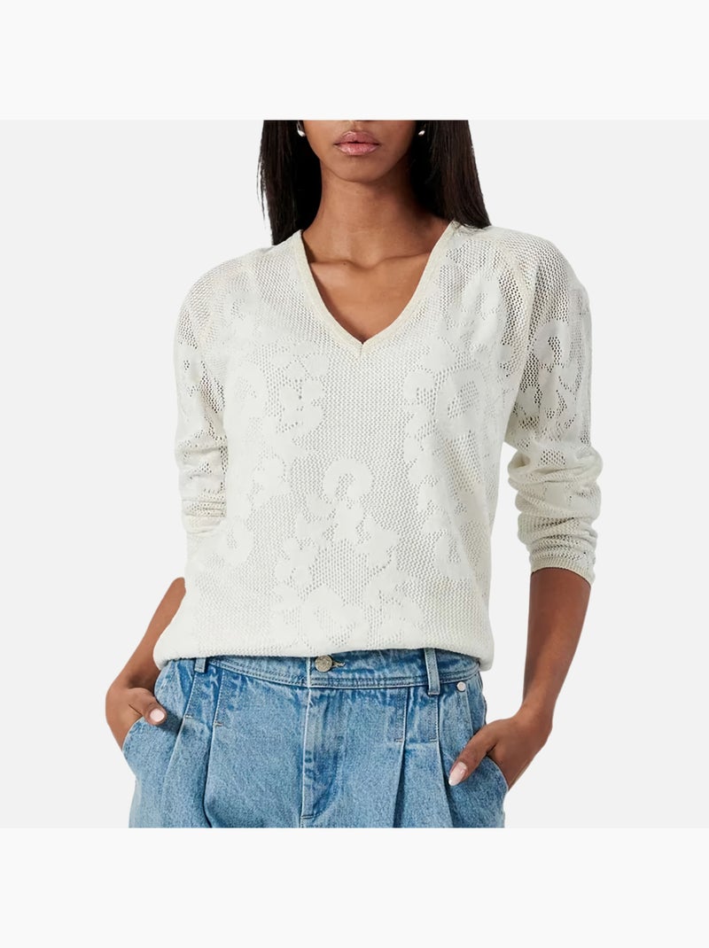 T-Shirt Manches Longues Femme Kaporal Blanc - Kiabi