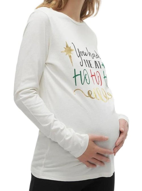 T-shirt Manches Longues Femme Mamalicious - Kiabi