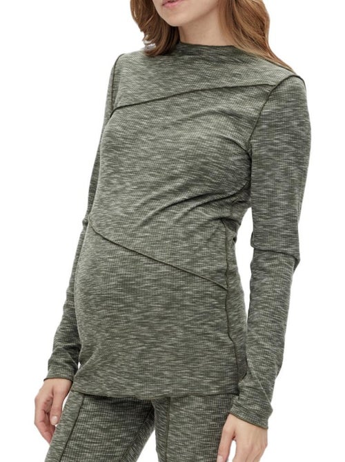 T-Shirt Manches Longues Femme Mamalicious - Kiabi