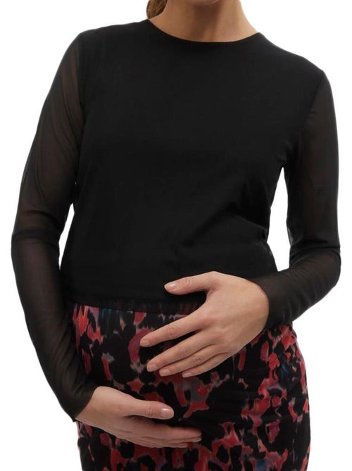 T-Shirt Manches Longues Femme Mamalicious - Kiabi