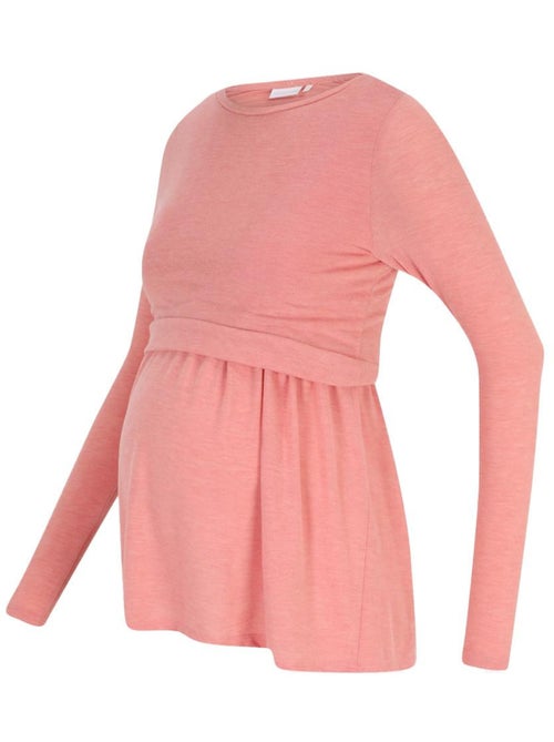 T-Shirt Manches Longues Femme Mamalicious - Kiabi