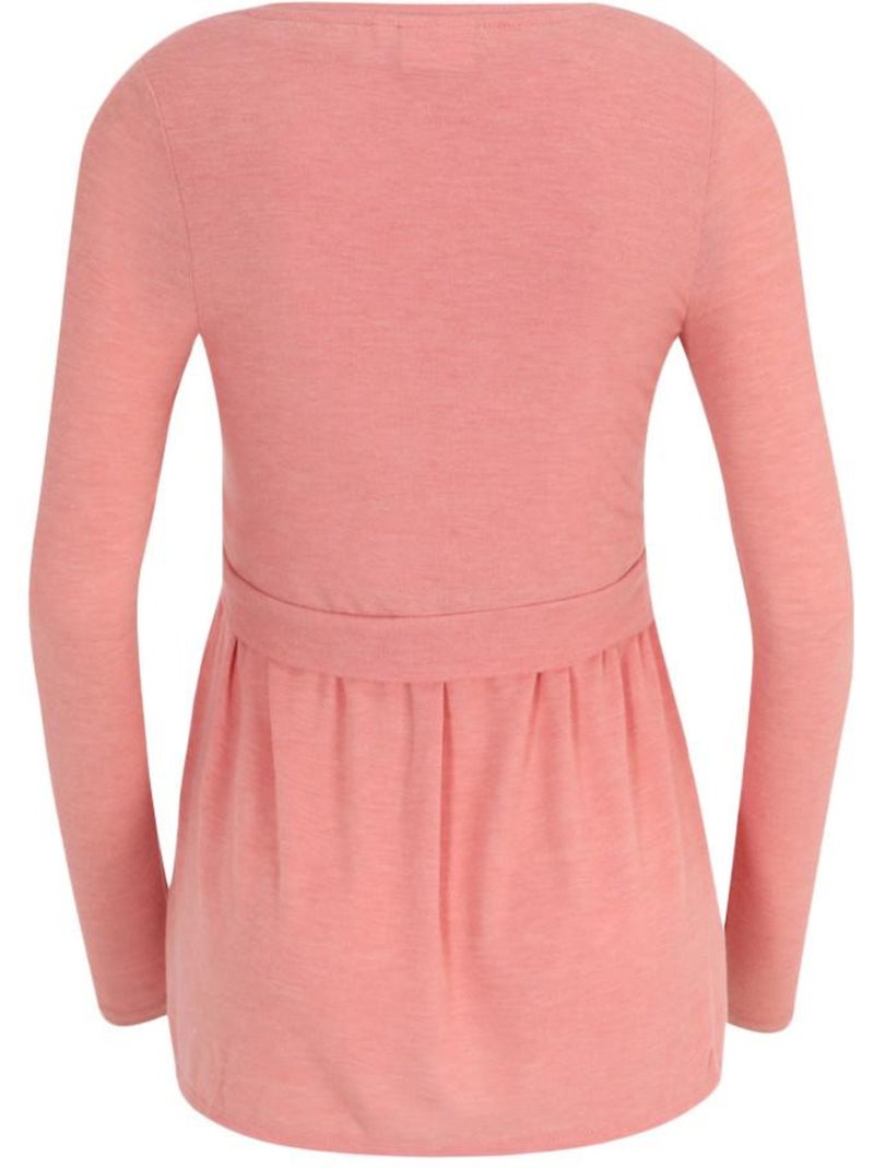 T-Shirt Manches Longues Femme Mamalicious Rose - Kiabi