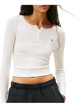 T-Shirt Manches Longues Femme Tommy Hilfiger