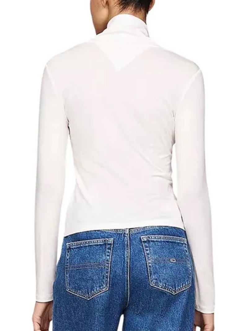T-shirt Manches Longues Femme Tommy Hilfiger Blanc - Kiabi