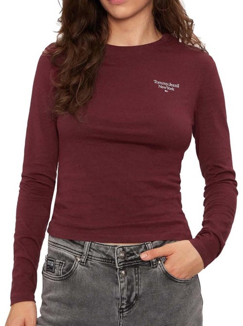 T-shirt Manches Longues Femme Tommy Hilfiger - Kiabi