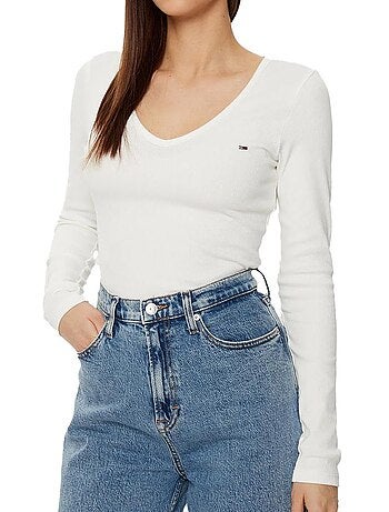 T-shirt Manches Longues Femme Tommy Hilfiger Essential