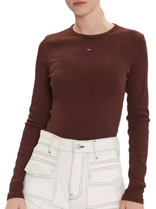 T-Shirt Manches Longues Femme Tommy Hilfiger - Kiabi