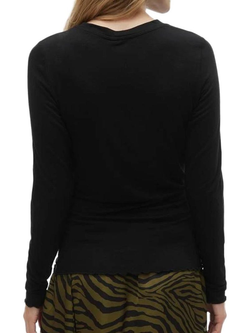 T-shirt Manches Longues Femme Vero Moda Maternity Noir - Kiabi