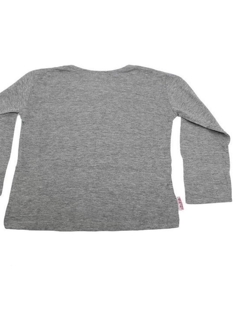 T-shirt manches longues fille FONITO - MISS GIRLY Gris - Kiabi