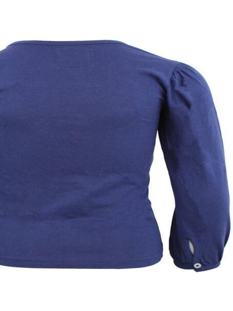 T-shirt manches longues fille FURYLON - MISS GIRLY Bleu - Kiabi