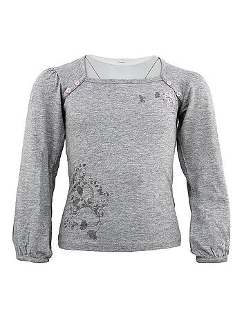 T-shirt manches longues fille FURYLON - MISS GIRLY