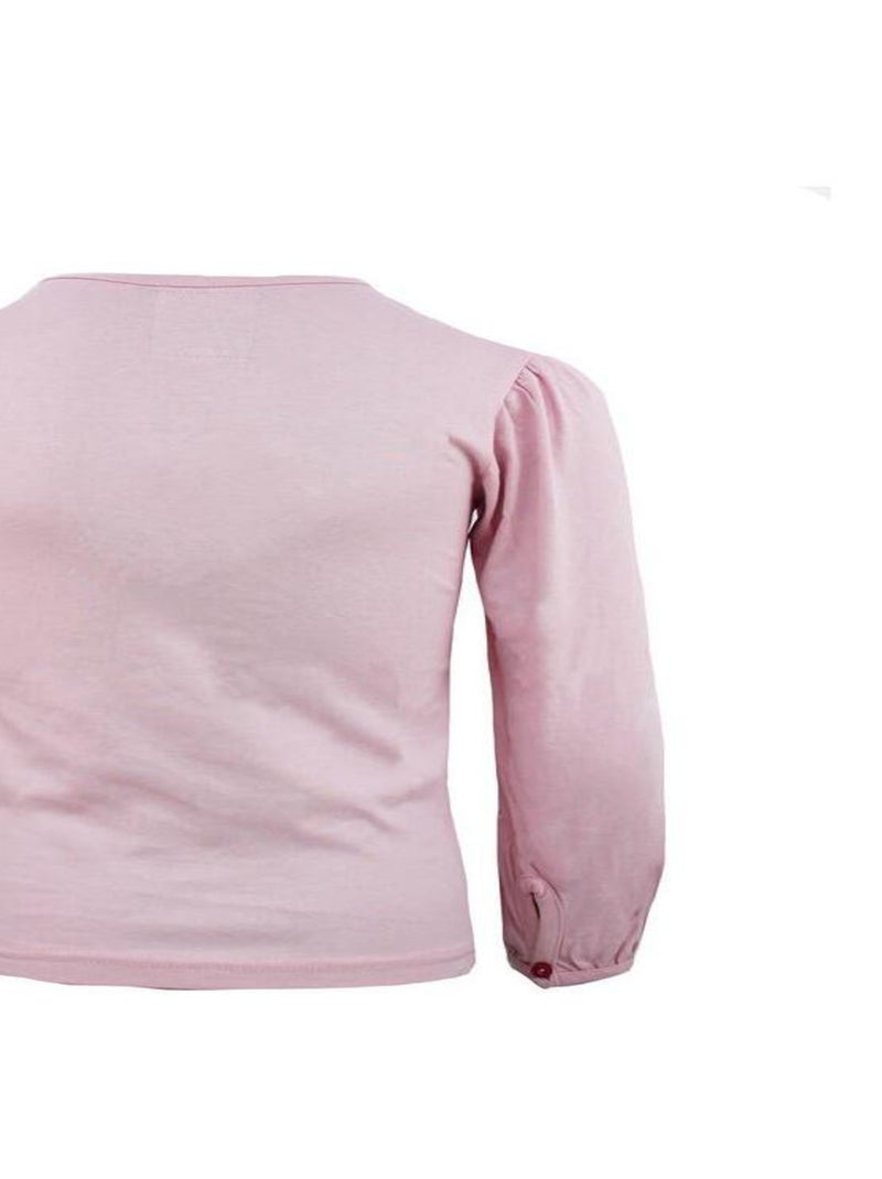 T-shirt manches longues fille FURYLON - MISS GIRLY Rose - Kiabi