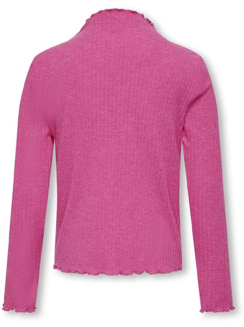 T-Shirt Manches Longues Fille Kids ONLY Rose - Kiabi