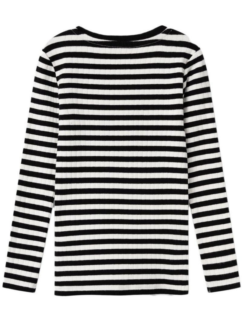 T-Shirt Manches Longues Fille Name it Noir - Kiabi