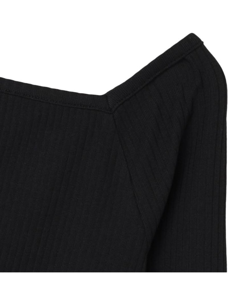 T-shirt manches longues fille name it Noir - Kiabi