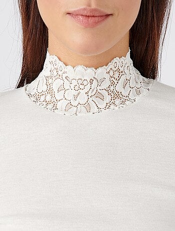 T-shirt manches longues fine côte Thermolactyl - Damart