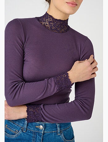 T-shirt manches longues fine côte Thermolactyl thermique - Damart