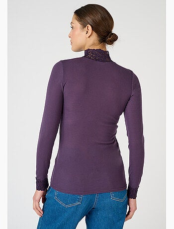 T-shirt manches longues fine côte Thermolactyl thermique - Damart